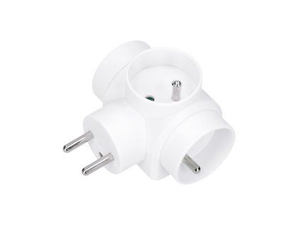 solight rozbocka 3x 10a biela