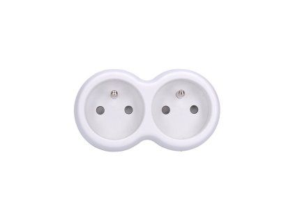 solight rozbocovac 2x 10a biely sivy