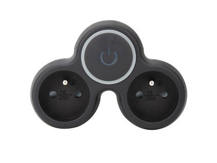 solight rozbocovac 2x 10a cierny vypinac