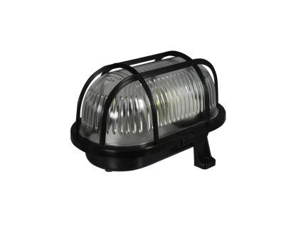 svietidlo oval max60w plastova mriezka biela