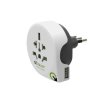 q2 power cestovny adapter world to italy usb 1100190