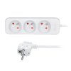 solight predlzovaci privod 3 zasuvky biely 5m