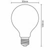 led dekorativna ziarovka filament shape 4w yellow g95 e27 1800k zsf109