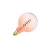 led dekorativny filament spiral 4w pink transparent g125 e27 2000k zsf124