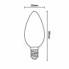 led ziarovka filament 6w c35 e14 3000k zlf713d