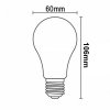 led ziarovka filament 75w a60 e27 4000k zlf522d