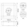 led nudzove svietidlo 2w 3h ip65 lel602