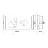 led nudzove svietidlo 4w 3h ip65 lel104