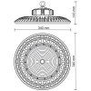 led svietidlo ufo 150w ip65 5000k dali lu222 dali