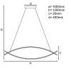 led zavesne svietidlo dialkovy ovladac 70w j4352 b