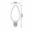 led ziarovka filament 6w c35 e14 4000k zlf723d