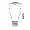 led ziarovka filament biely 75w a60 e27 4000k zwf201