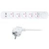 solight 5z predlzovaci privod s usb ac nabijackou 24a 3m 3 x 1mm2 biely vypinac
