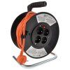 solight predlzovaci privod na bubne 4 zasuvky 25m 3x 10mm2 oranzovy kabel