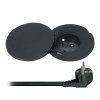 solight vstavana zasuvka usb ac wireless 10w otocne viecko kabel 2m cierna