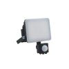vonkajsi cierny led reflektor so senzorom 10w 4000k lf7021s
