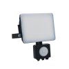 vonkajsi cierny led reflektor so senzorom 20w 4000k lf7022s