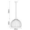 zavesny luster z masivneho dreva e27 450 wre142