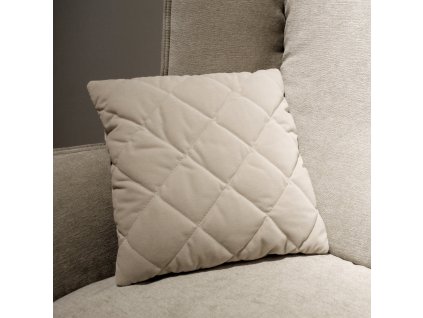 QUILTED CUSHION Harald 3 Albatre