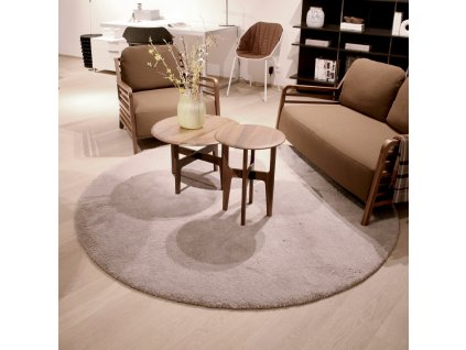 SOLO kulatý koberec šedý
