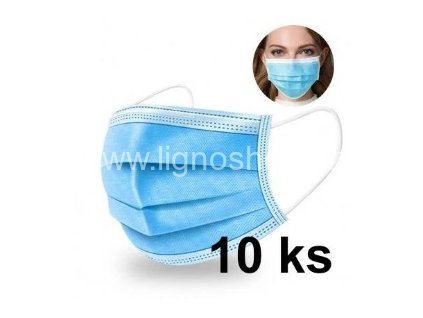 Rouška třívrstvá - chirurgická balení 10 ks