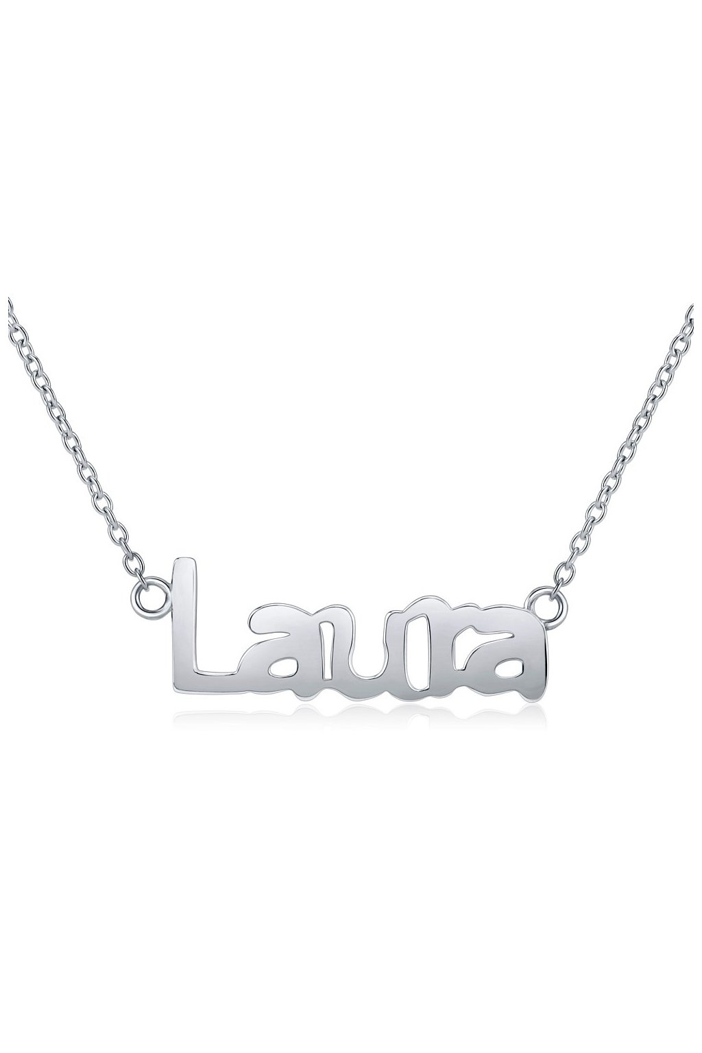 Strieborná retiazka s menom Laura