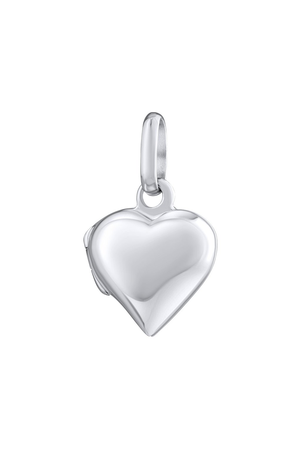 Strieborný medailón otváracie srdce 12 mm