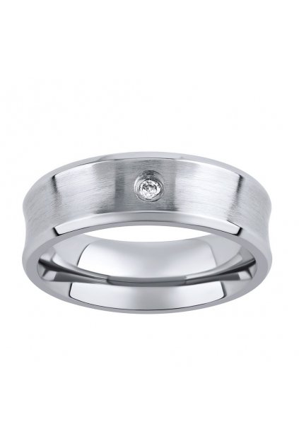 Oceľový prsteň - snubný prsteň - pre ženy RC2027-Z