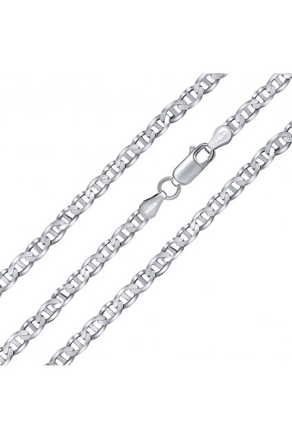 Strieborná retiazka Marine 3,3 mm rhodiovaná