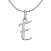 Prívesok zo striebra písmeno E