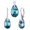 Strieborný set Vitrail Light kvapka so Swarovski® Crystals