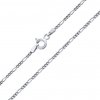 Strieborná retiazka - náhrdelník Figaro 2,3 mm