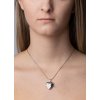 Strieborný medailón - otváracie srdce s ornamentom, 22 mm