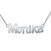 Strieborná retiazka s menom Monika