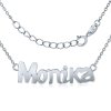 Strieborná retiazka s menom Monika
