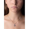 Strieborný prívesok snehová vločka sa Swarovski (R) Crystals
