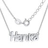 Strieborná retiazka s menom HANKA