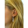 Strieborné náušnice TWIST špirálové 4,5 cm