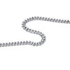 Strieborná reťaz CURB 5 mm - rhodiovaná