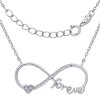 Strieborný náhrdelník s príveskom INFINITY forever