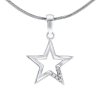Strieborný prívesok hviezda so zirkónmi