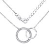 Strieborný náhrdelník TOGETHER FOREVER spojené dva kruhy