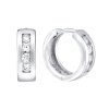 Strieborné kruhové náušnice MADELYN so zirkónmi