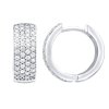 Strieborné kruhové náušnice ATHENA so zirkónmi