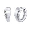 Náušnice z bieleho zlata kruhy ALEXA