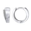 Náušnice z bieleho zlata kruhy ALEXA