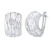 Strieborné náušnice s trblietavým výbrusom