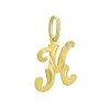 Zlatý prívesok písmeno K