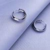 Strieborné náušnice - kruhy 5x20mm