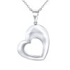 Oceľový prívesok Srdce vrátane retiazky 45 cm